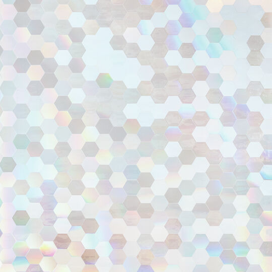 Fensterfolie static Rainbow Hexagon image number null